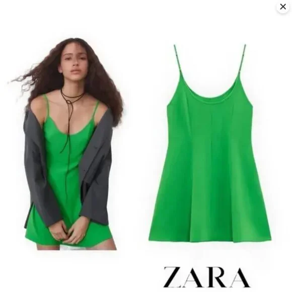 Zara | Dresses | Nwt Zara Apple Green Sleeveless Strappy Summer Flowy Mini Short Dress Sz M | Poshmark Zara | Dresses | Nwt Zara Apple Green Sleeveless Strappy Summer Flowy Mini Short Dress Sz M | Poshmark